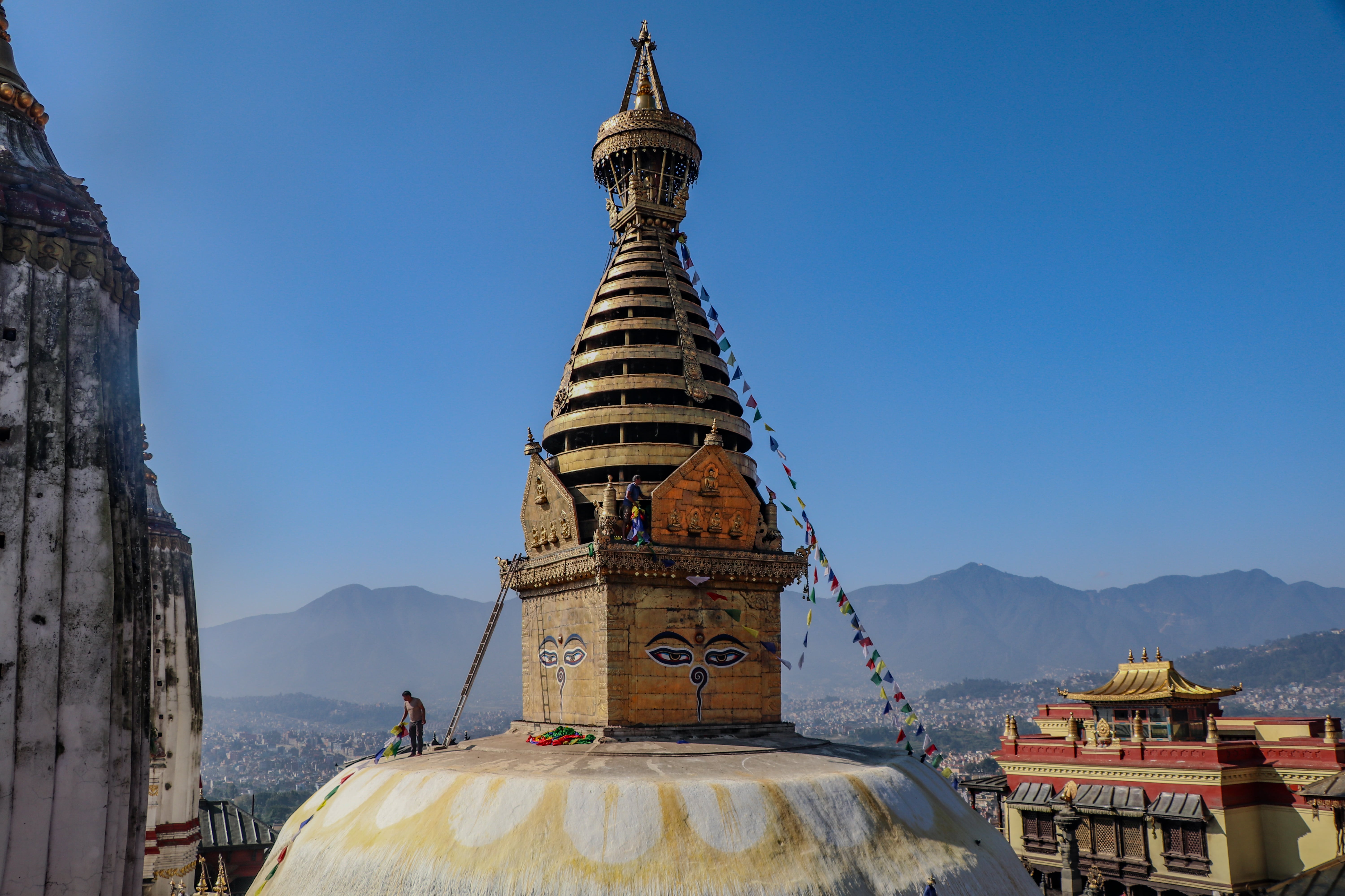 Swayambhu temple cultural view
